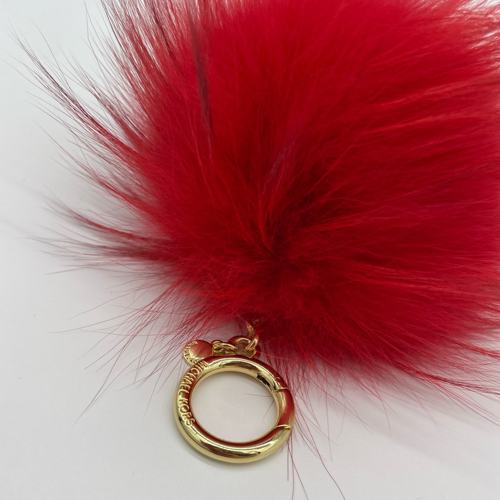 FINAL PRICE 🥳 Rare Discontinued Michael Kors Fur Pom-Pom Key Chain